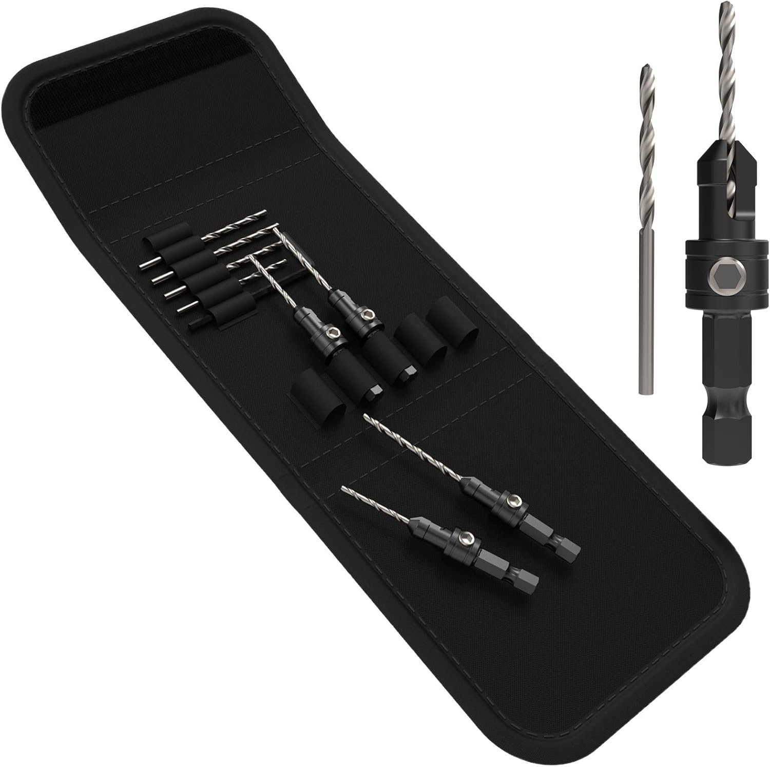 11 x SabreCut Zippy SCRKZ1 Countersink Set with Adjustable Pilot Impact Drill Bits