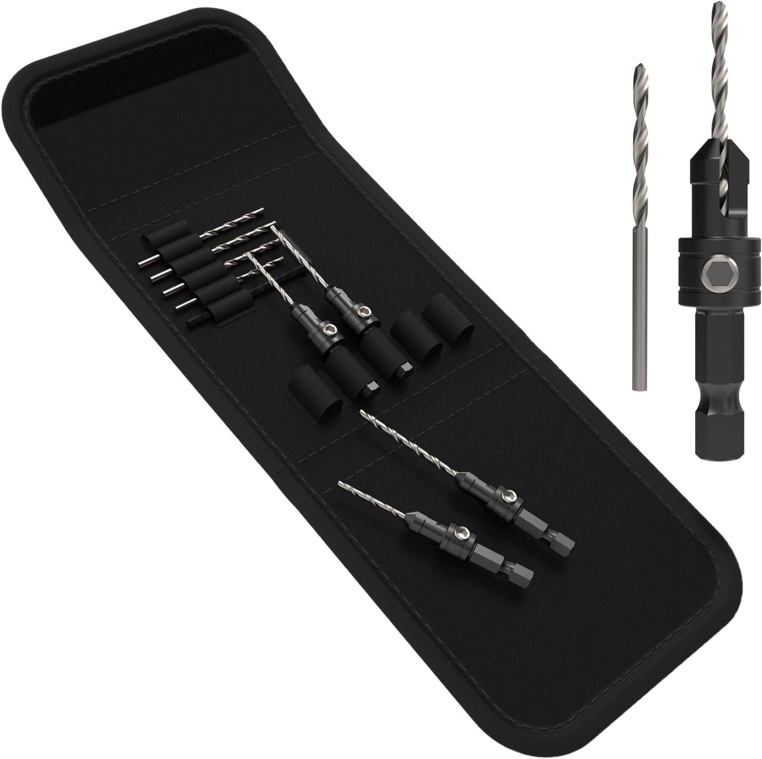 11 x SabreCut Zippy SCRKZ1 Countersink Set with Adjustable Pilot Impact Drill Bits