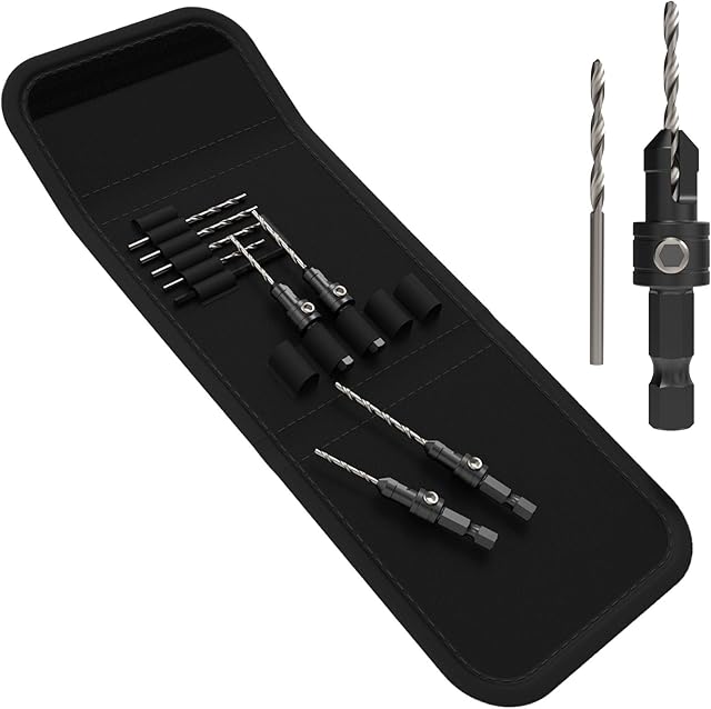 11 x SabreCut Zippy SCRKZ1 Countersink Set with Adjustable Pilot Impact Drill Bits