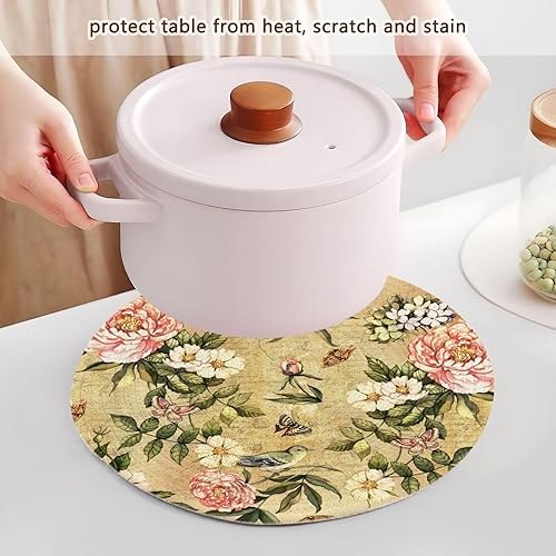 Miniatura 5 de Juego de 3 salvamanteles de cocina para ollas y sartenes calientes de 15 pulgadas de hilo de algodón, juego de sartenes para tetera, ayuda de