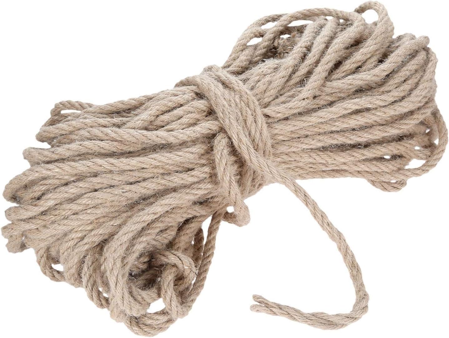 DLLTEC Qinlu-Natural Jute Twine Natural Jute Fabric Twine Rolls Hemp Cord Macrame String, DIY Handmade Decor 1mm-12mm Diameter 10m-200m Length, for Arts (Color : 3mm 200M)