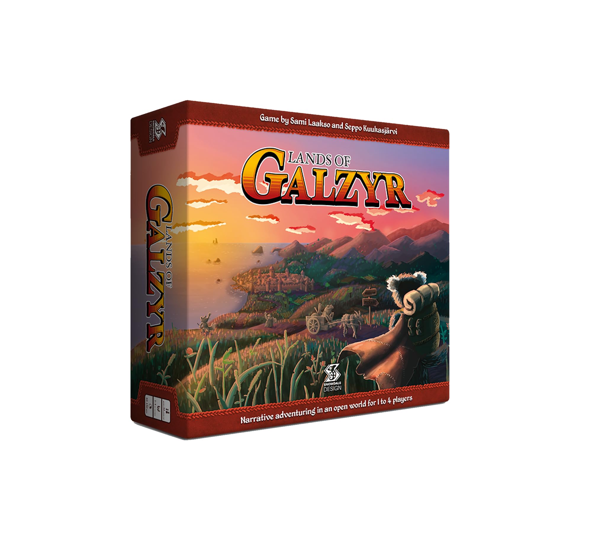 Lands of Galzyr - Open-World Adventure Board Game | Exploration & Storytelling | 1-4 Players | English Edition