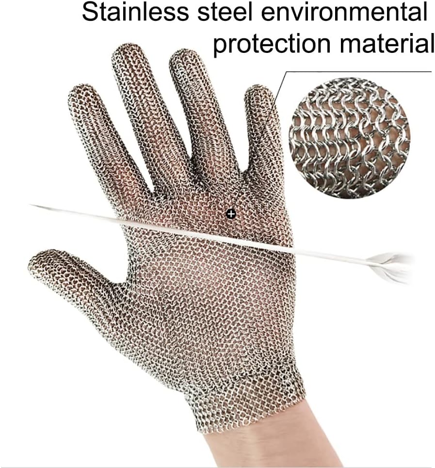 Cut Resistant Gloves Metal Cut Resistant Gloves, Men's/women's Safety Work Gloves, For Kitchen/Factory/Slaughterhouse