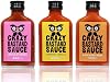 صلصة كريزي باستارد - عينة من 3 صلصة الفلفل الحار - Chipotle & amp؛ الأناناس ، هابانيرو & أمبير ؛ Tomatillo ، و Ghost Pepper & amp؛ مانجو 3 × 100 مل