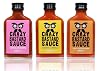 Crazy B Sauce - 3 Chilli Set - Sharp Grill Sauce with Chipotle Habanero and Bhut jolokia Ghost Pepper - Ideal for Grilling or as a Gift Set for Grillers