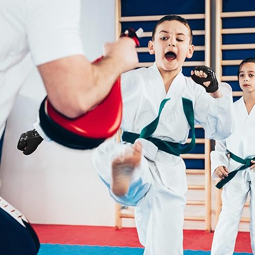 Miniatura 5 de Xinluying Saco de boxeo Taekwondo Karate Guantes para Sparring artes marciales Boxeo Entrenamiento sin dedos Mujeres Niños
