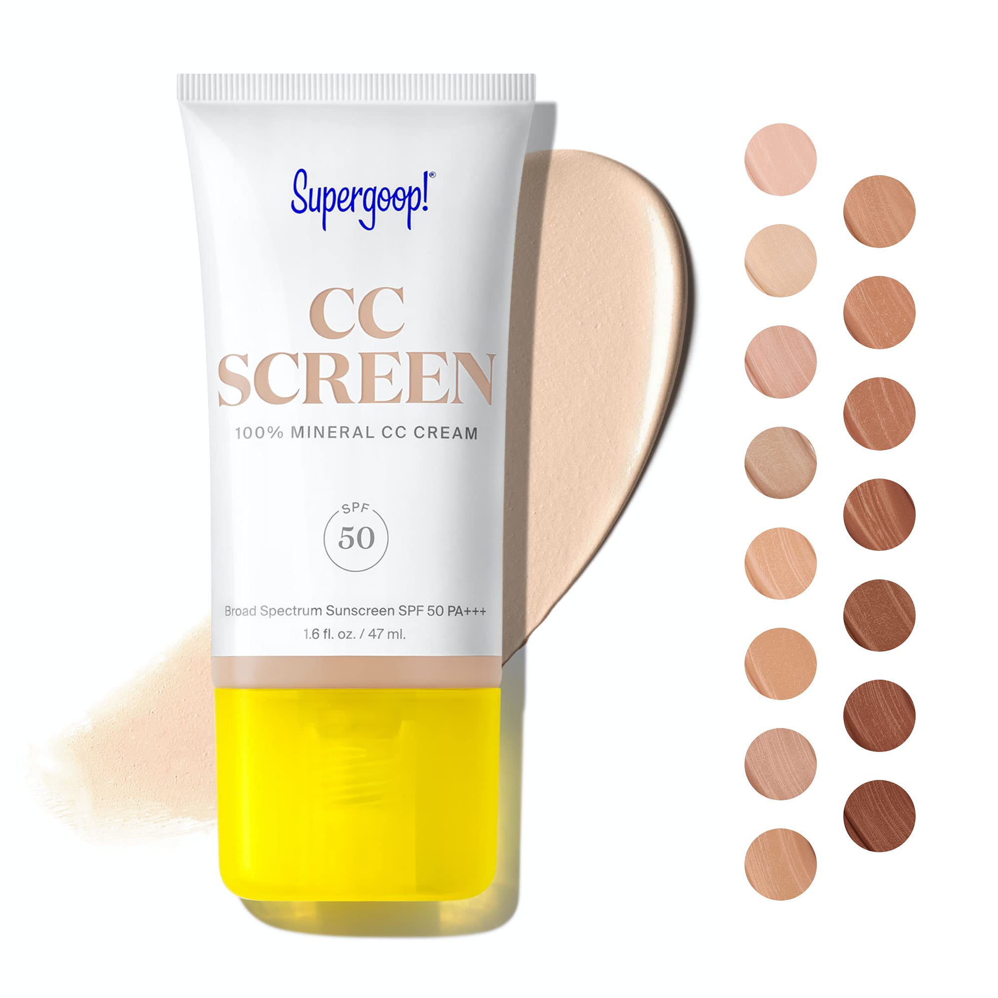 Supergoop! CC Screen SPF 50 PA++++ CC Cream, 100 Mineral Color