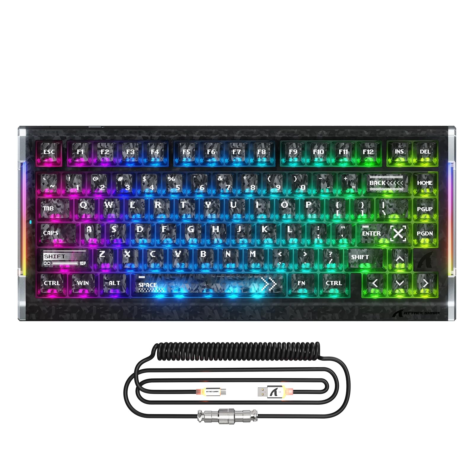 Amazon | ATTACK SHARK R86 HE ラピッドトリガー 0.005mmRT 超低遅延