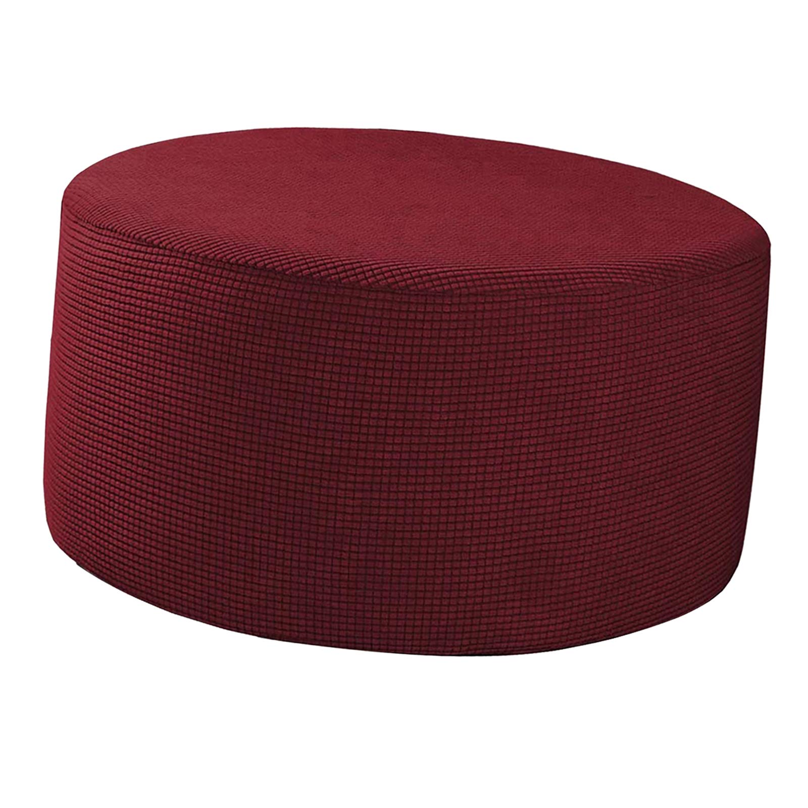 Perfk Fodera Elasticizzata Per Pouf Rotondo Portaoggetti - Lavabile In Lavatrice, Blu, Grande (58-65 Cm)