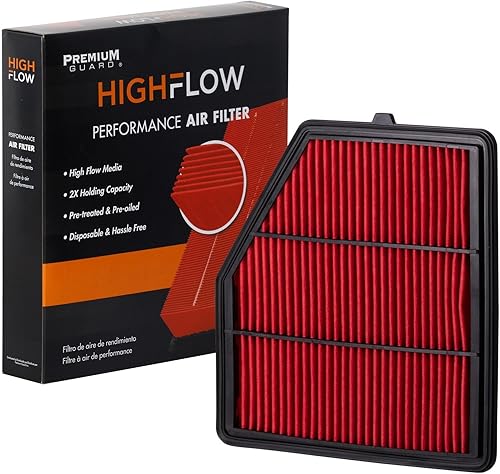HIGHFLOW PA99503X - Filtro de aire desechable para motor de alto rendimiento y preaceitado  Compatible con Nissan Altima 2023-19