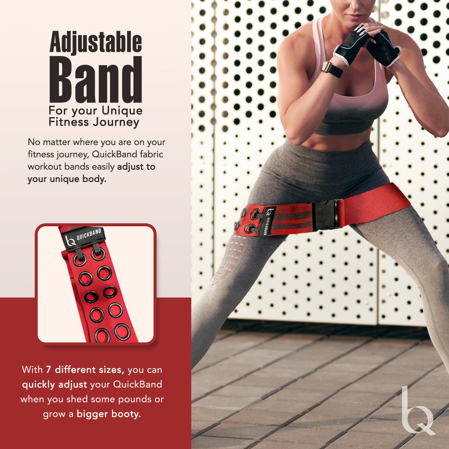Voyjoy Shorts QuickBand Adjustable Fabric Workout Bands (Quick On/Off ...