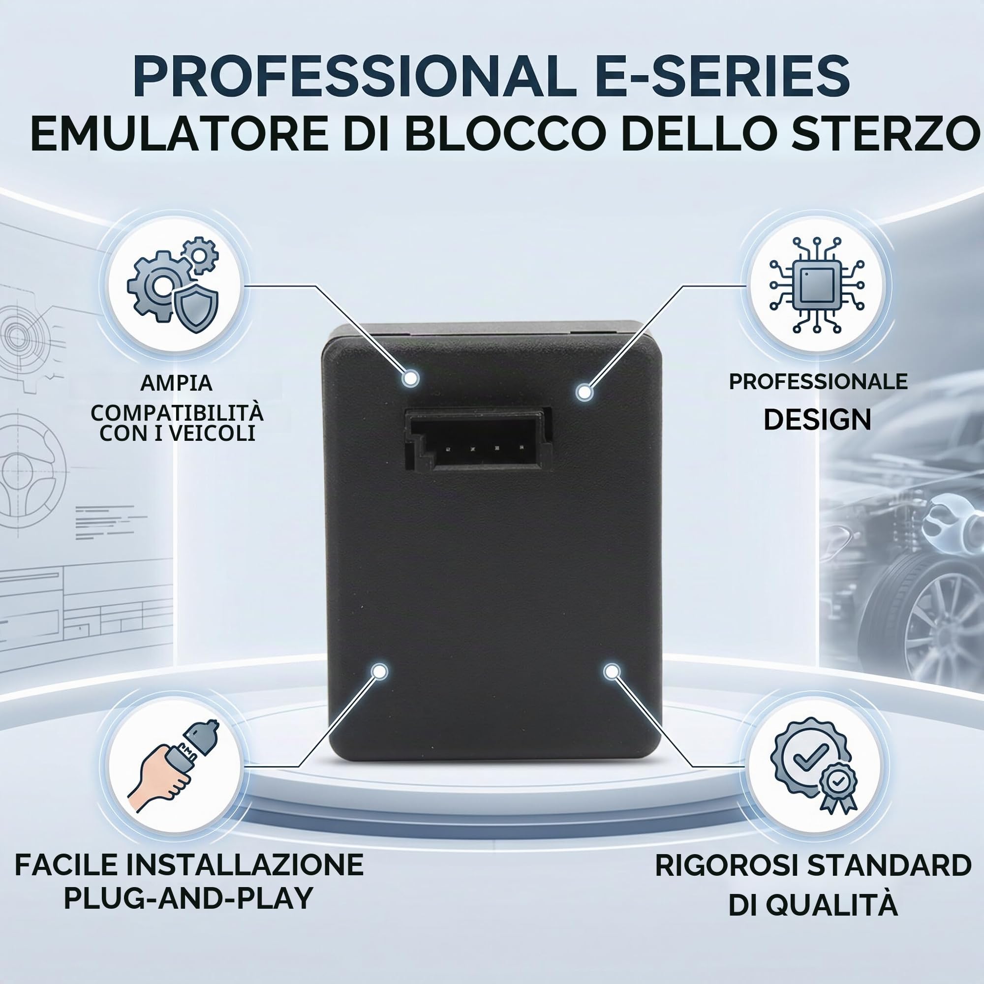 Aramox Simulatore ELV, Strumento Professionale per Auto, Emulatore di Blocco del Volante a 4 Pin, per Serie E, Professional 4 Pin ELV Emulator Tool for E Series Steering Lock, Car