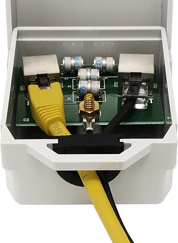Miniatura 10 de Protector contra sobretensiones Ethernet para exteriores (paquete de 2) PoE+ Gigabit - Tubo de descarga de gas GDT - Montaje en pared - Supresor de