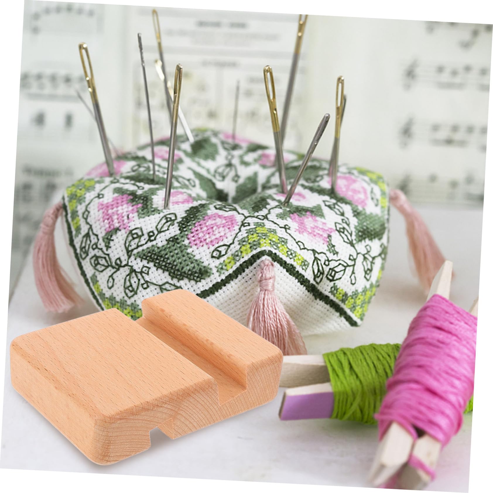 ULDIGI 5pcs Circle Embroidery Frame Stand Hoop Holder Stand Cross Stitch Accessory Display for Embroidery Hoop