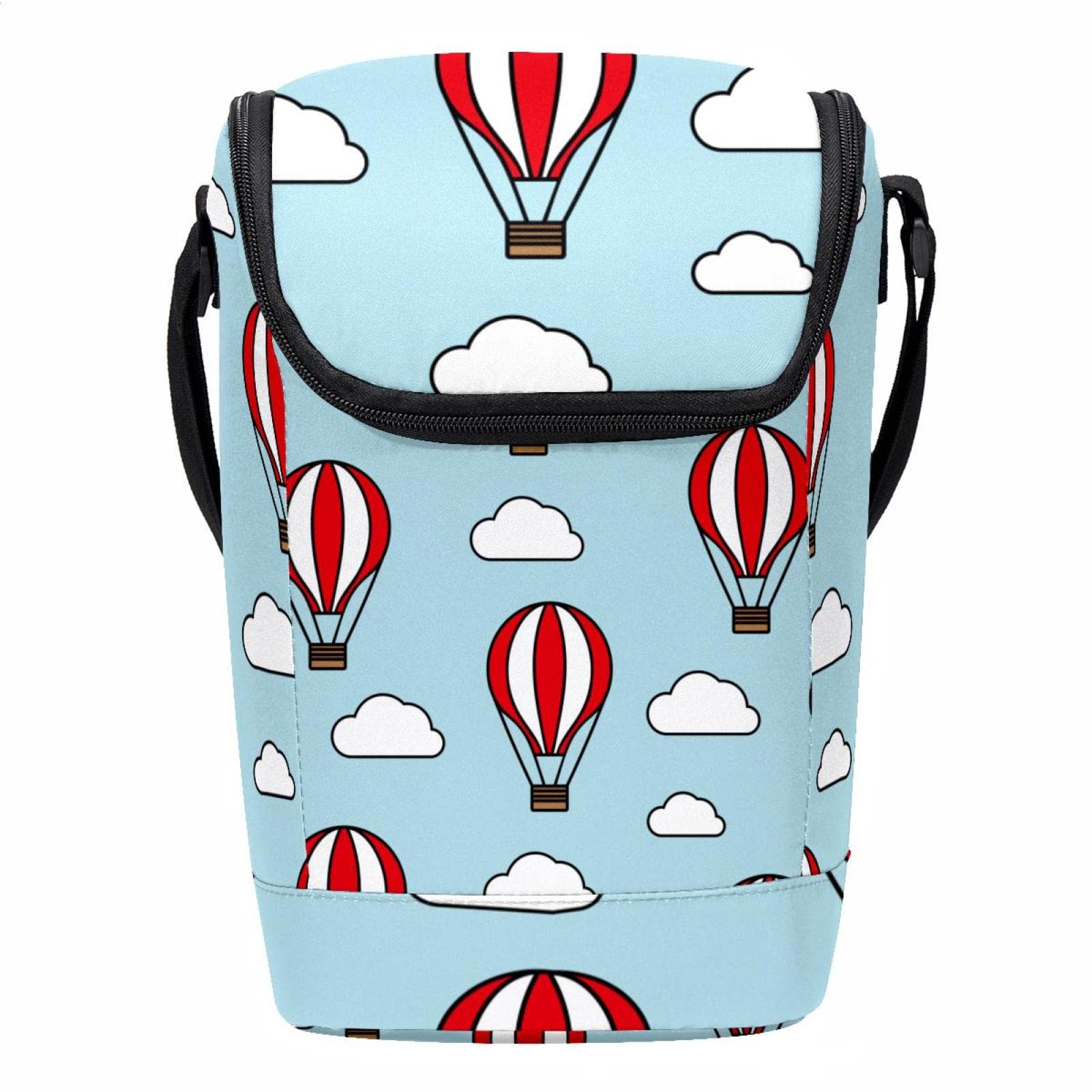 Bolsa de almuerzo infantil con diseño de globos para guardería y colegio