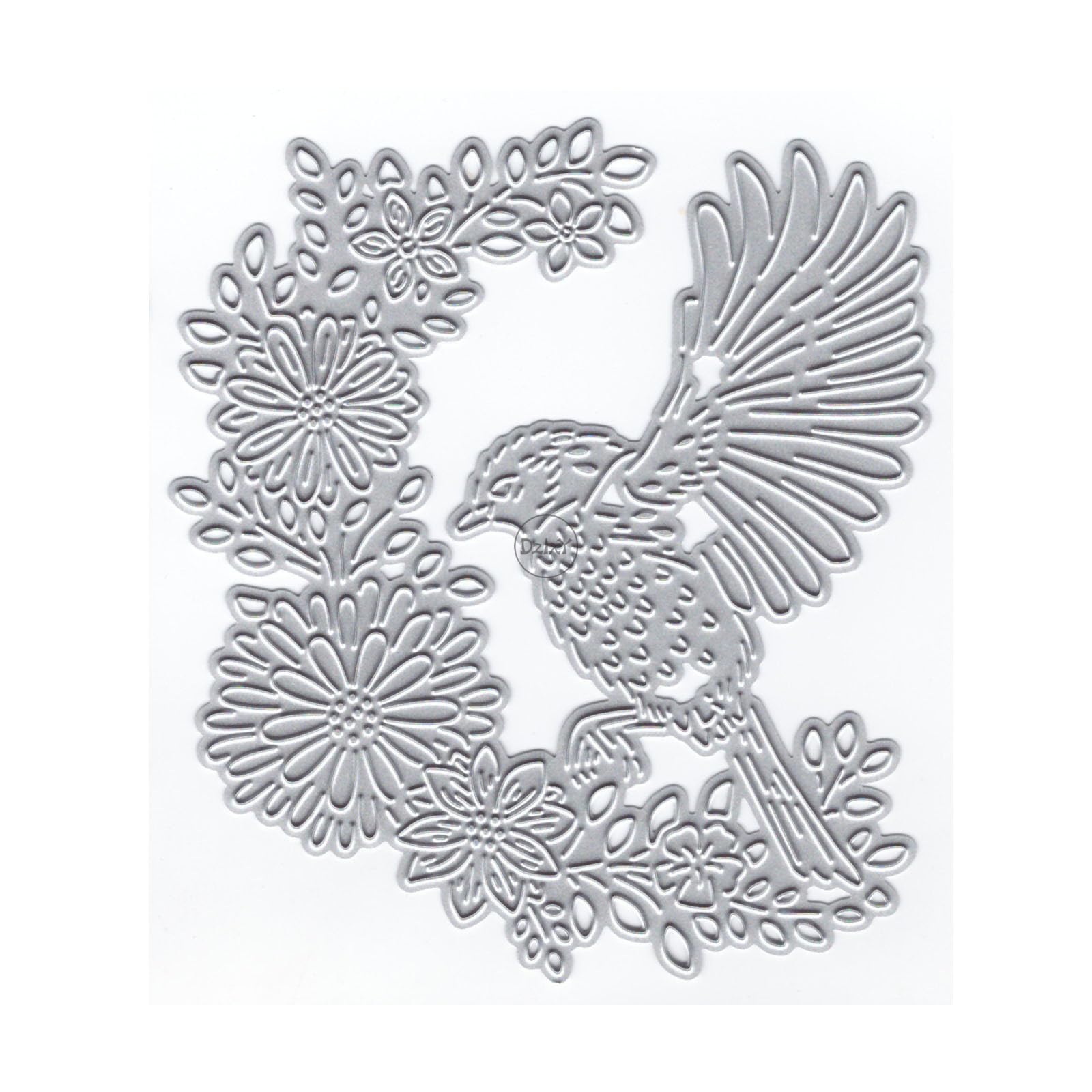 DzIxY Flying Bird Flowers Metal Cutting Dies for Card Making Kit Embossing Paper Die Cuts Scrapbook Machine Stencils Storage Pockets Supplies — image 1