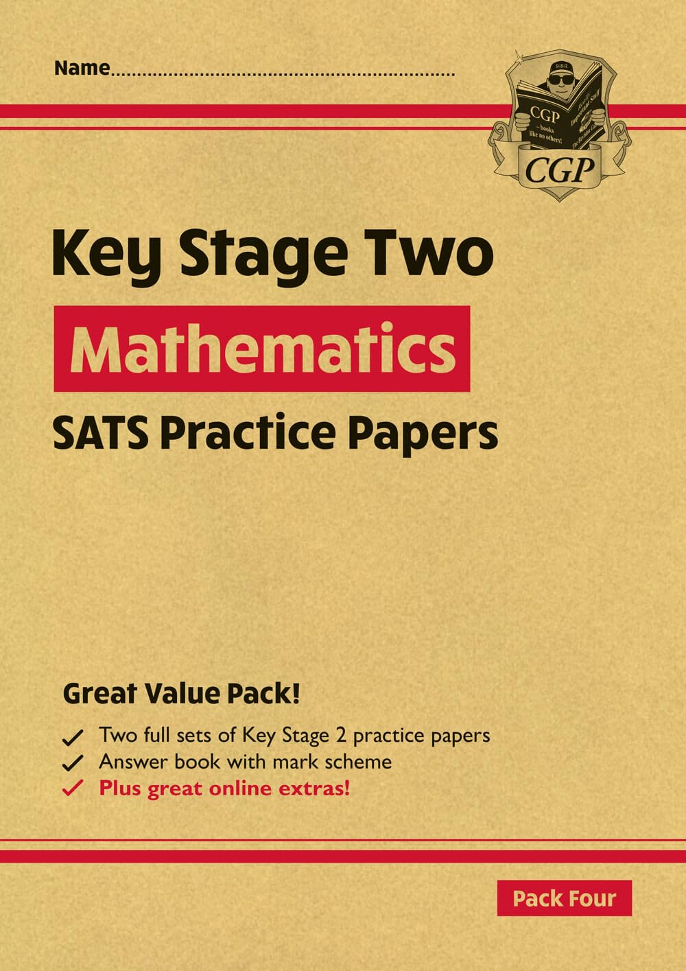 Coordination Group Publications Ltd (CGP) New KS2 Maths SATS Practice Papers: Pack 4 - for the 2022 tests (with free Online Extras)