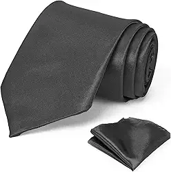 Gravata de cor sólida, preta, gravata masculina