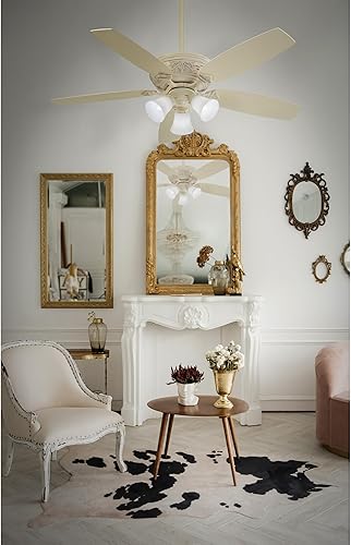 Miniatura 2 de Minka Aire F759L-PBL Classica - Ventilador de techo con luces LED y control remoto, color blanco provenzal