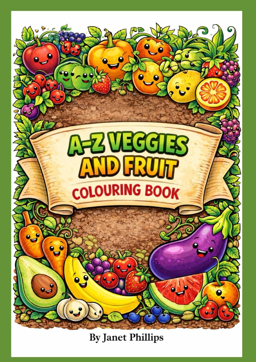 A-Z Veggies and Fruit Colouring Book
