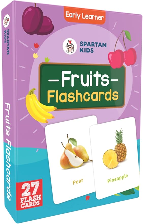 Buy SPARTAN KIDS® Fruits Flash Cards for Kids 27 Early Learning Flash
