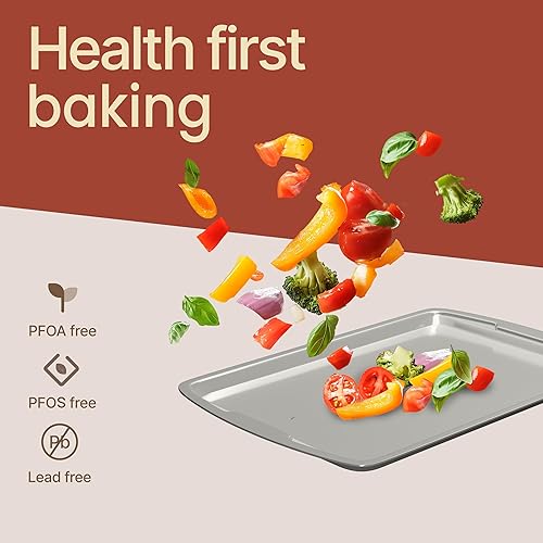 Vista 20 de Bakken Swiss - Juego de utensilios para hornear, 6 piezas, apilables, de lujo, antiadherentes, para cocina profesional y casera, acero al carbono