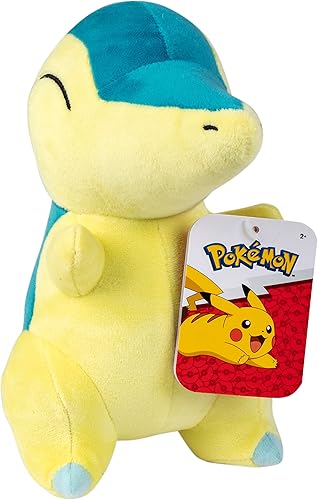 Pokémon Legends: Arceus - Peluche de Cyndaquil de 8 pulgadas, con licencia oficial, figura de inicio de generación 2, auténtico juguete de peluche