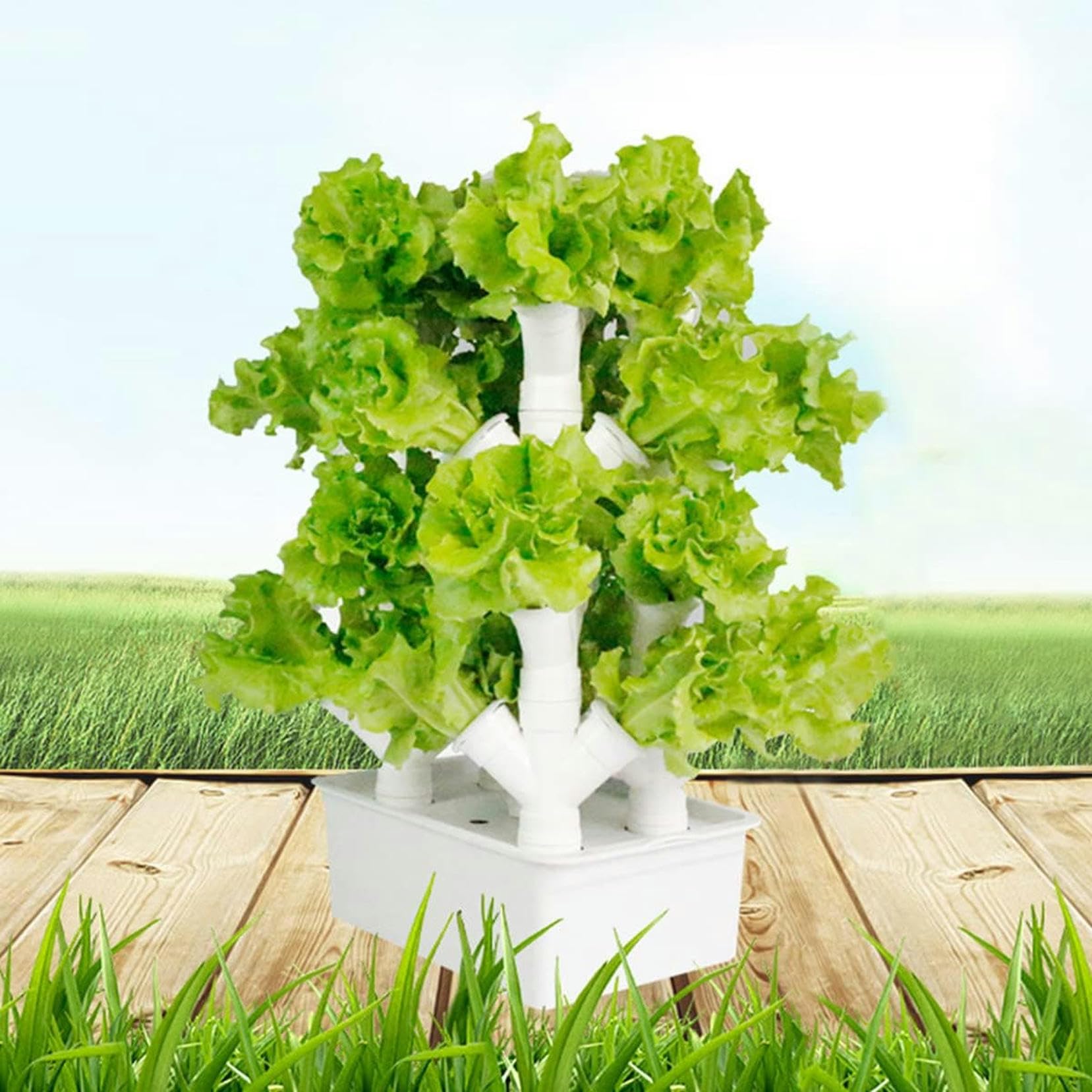 Tour hydroponique verticale pour cultiver sans terre ni nuisibles de jardin