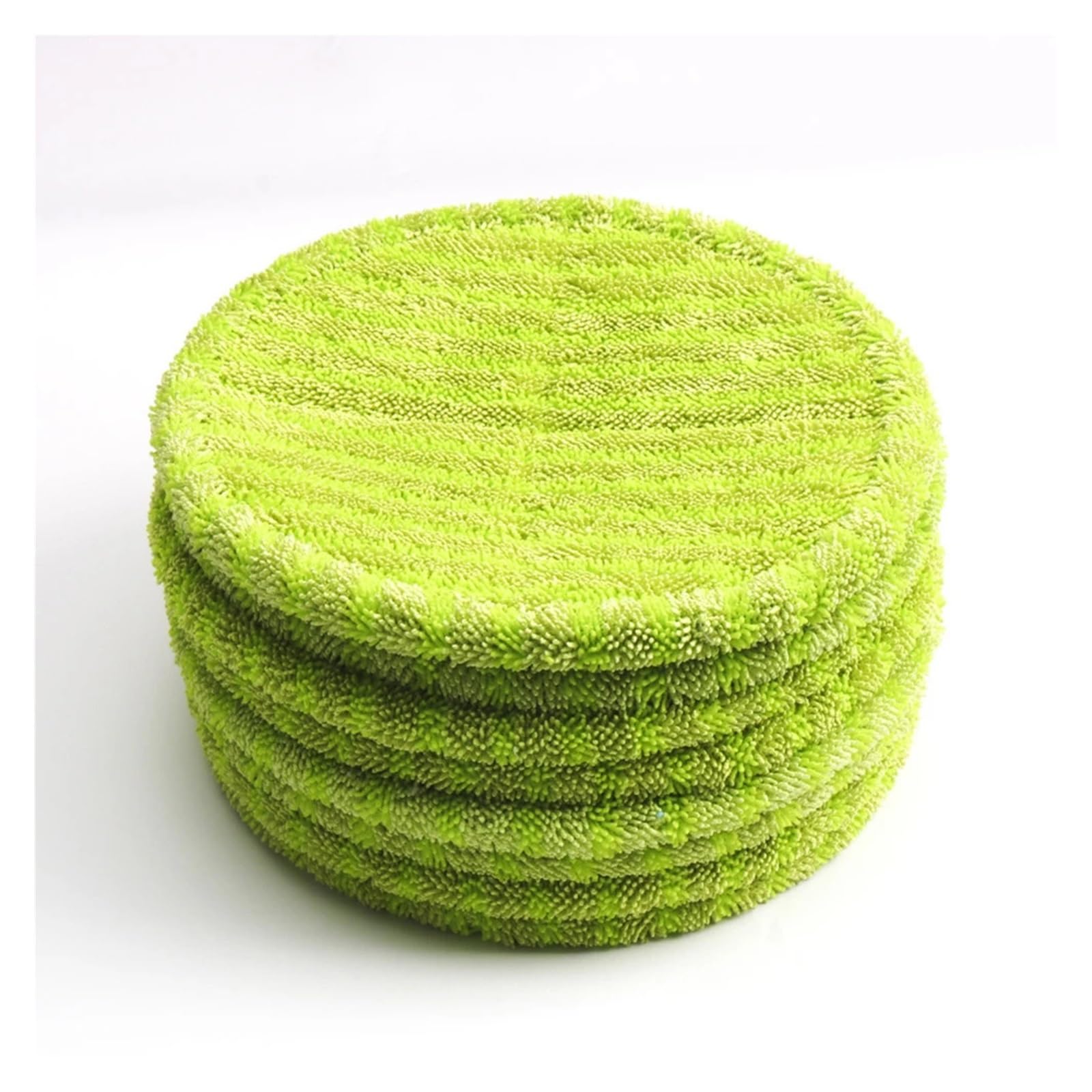 6/12 Pezzi Di Panni Assorbenti In Microfibra Tondi Avvolgenti Verdi 16 Cm Di Ricambio For Spazzatrice Rotativa For Scopa Elettrica Senza Fili(12pcs)