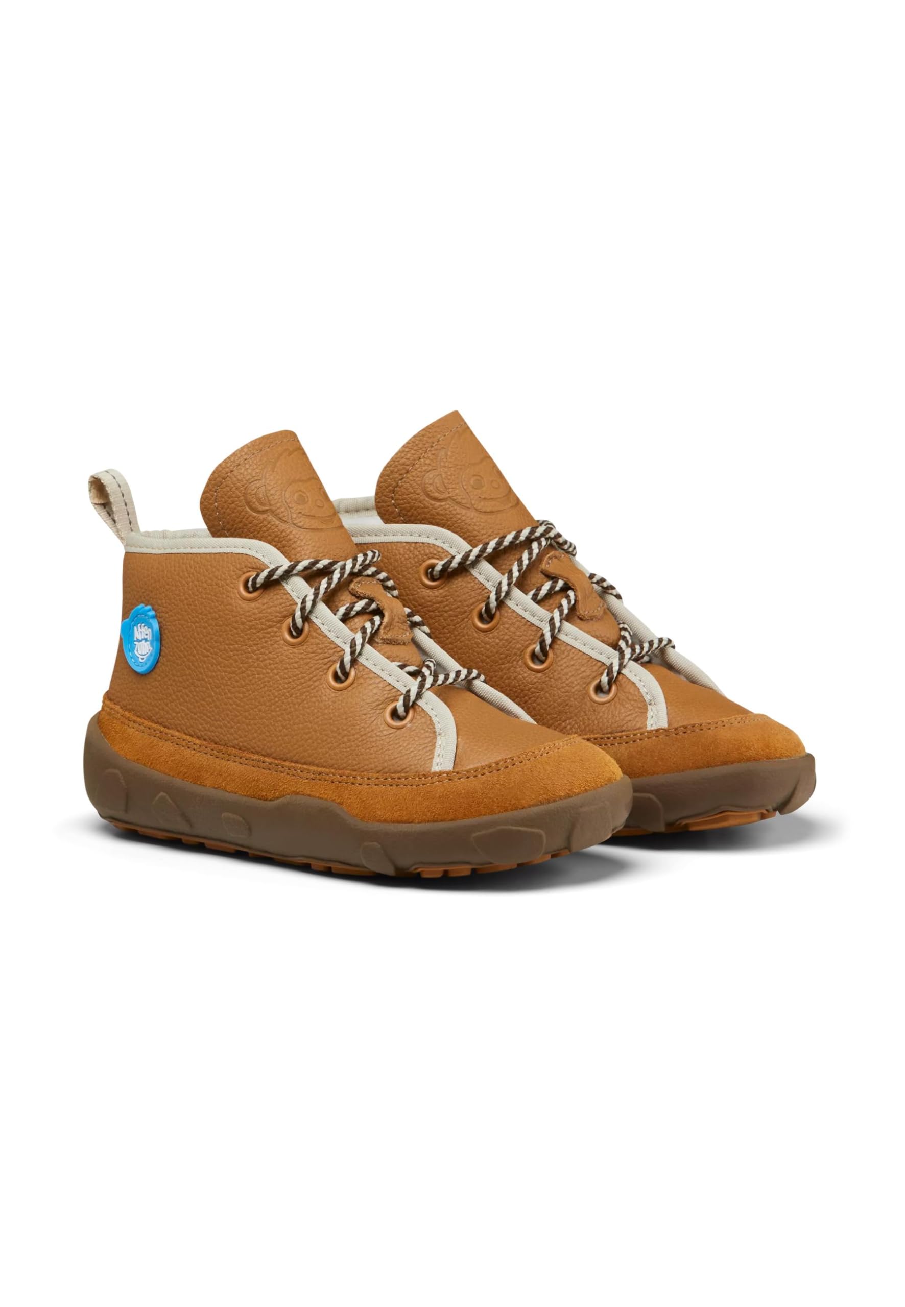 Affenzahn Winterschuh Leder Easy reflektierend, kuschelig warm mit Schaffell gefüttert Größe 21-32