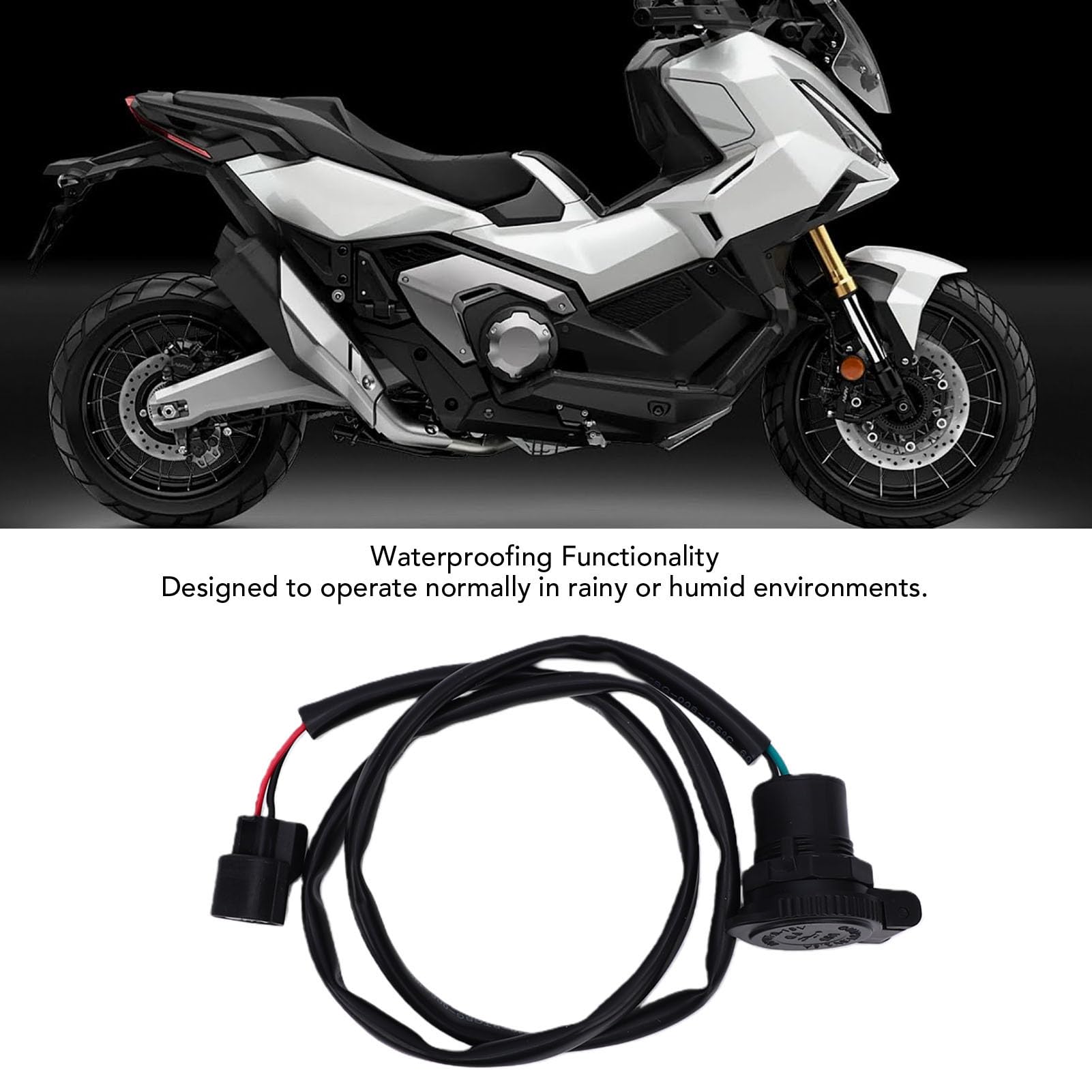 Akozon Kit di Ricarica Porta USB Tipo C per Moto Impermeabile per X-ADV 750 2025