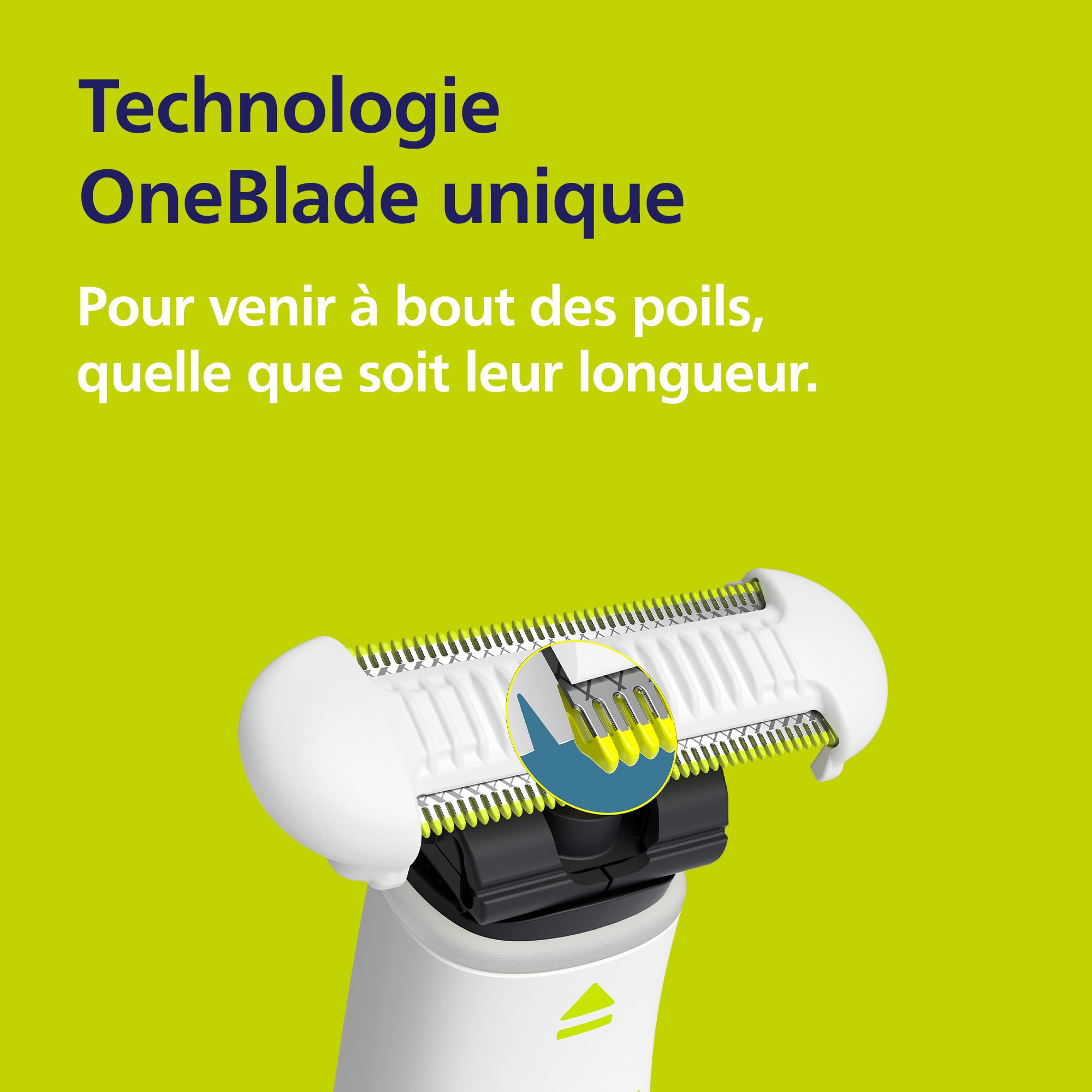Philips OneBlade Intimate - Rasez et taillez avec une protection supplémentaire pour la peau, modèle QP1930/30