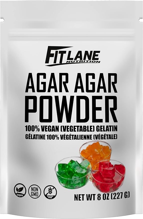 Agar Agar Powder 8oz Vegan Unflavored Gelatin Substitute