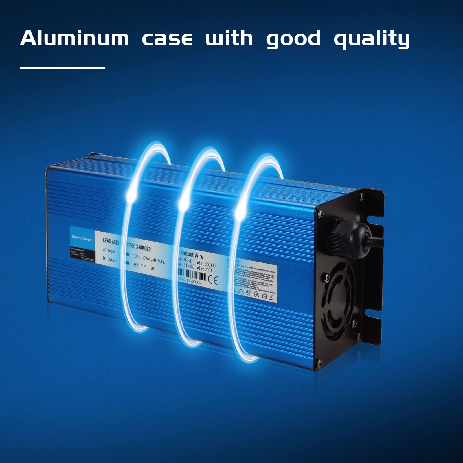 Upgraded 48 Volt Golf cart Battery Charger, 10 Amp Smart Charger with