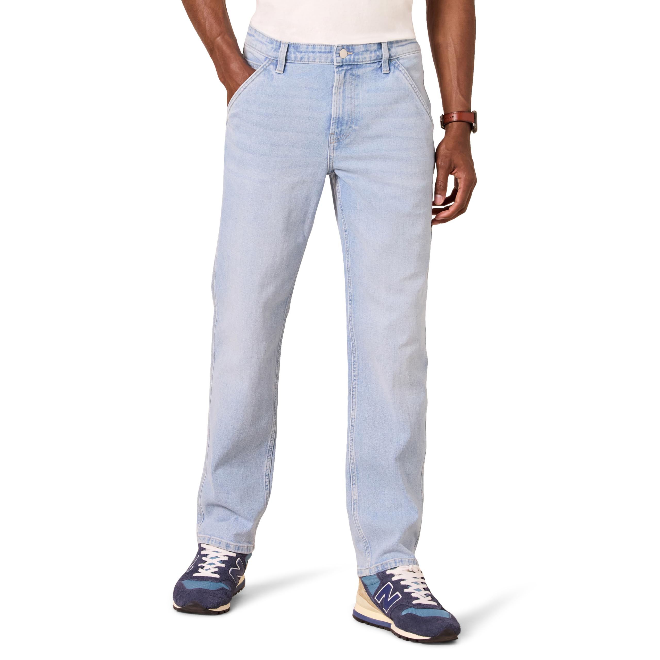 Amazon Essentials Men's Low Stretch Relaxed-Fit Workwear Carpenter Jean