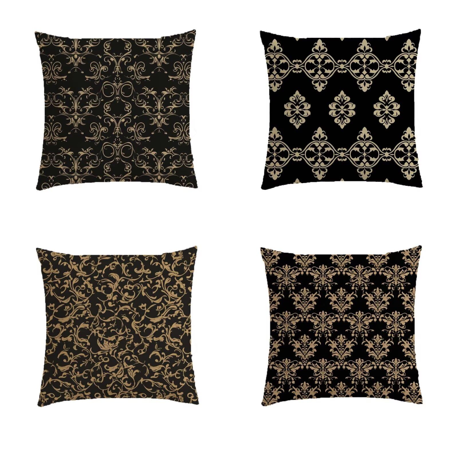 Housse de coussin bohème lot de 4 idée cadeau idéale pour pendaison de crémaillère