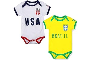 Newborn Soccer Outfit - Brazil and Argentina Baby Soccer Onesies