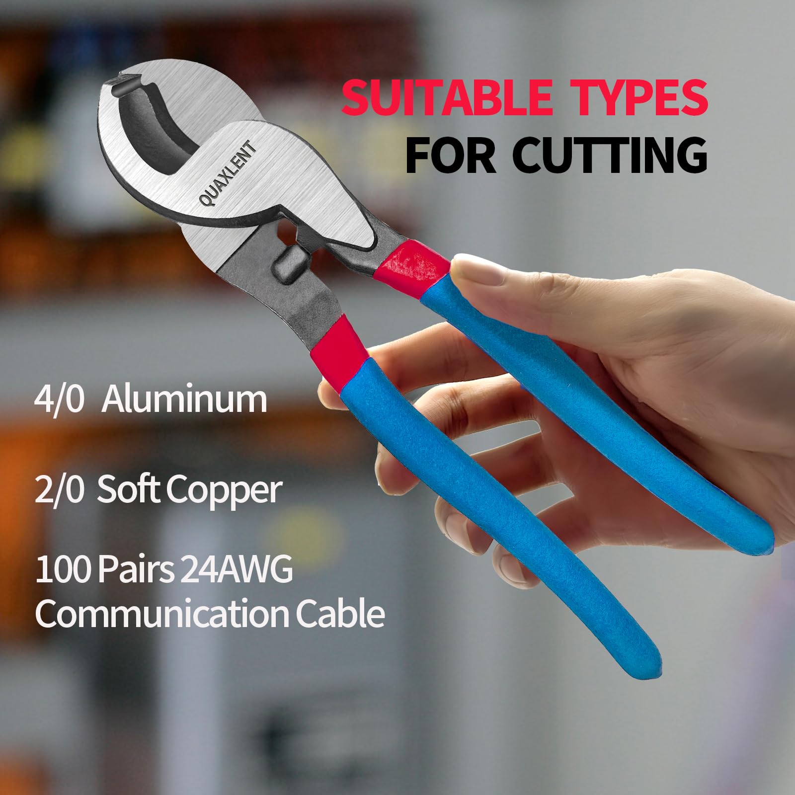 Heavy Duty Cable Cutter - 10 Inch Wire Cutting Tool -6