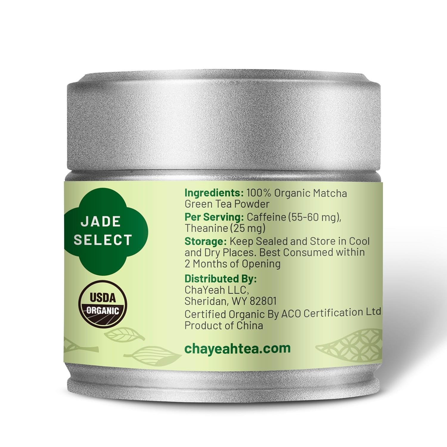 CHAYEAH Jade Select Matcha Organic Ceremonial Grade Matcha Green Tea Powder for Lattes Everyday Matcha First Harvest 1 — view 2