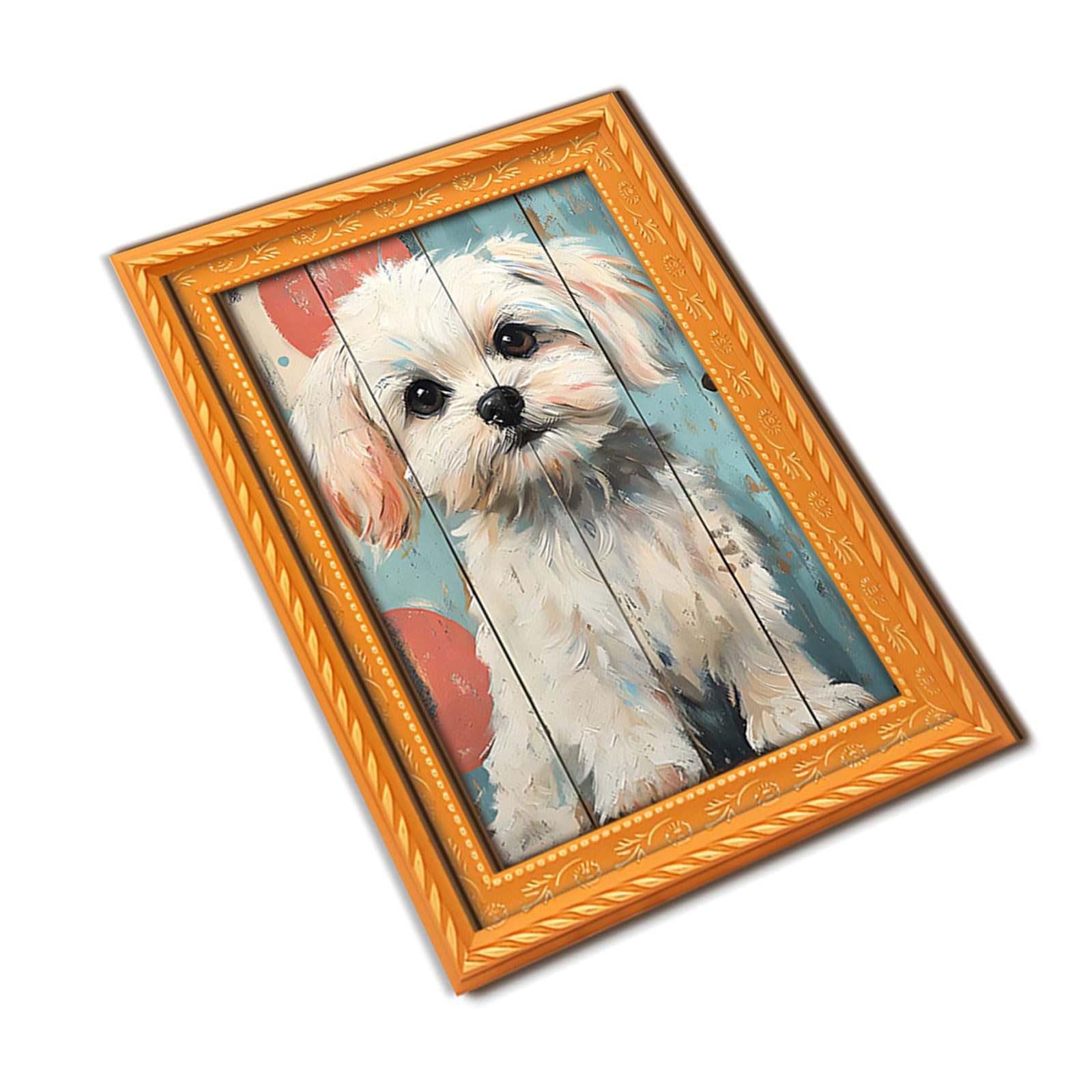 Unique Retros Dog Art Decoration Cats Picture Frame Refrigerator Magnets for Fridge or Offices Cats Picture Frame Refrigerator Magnets