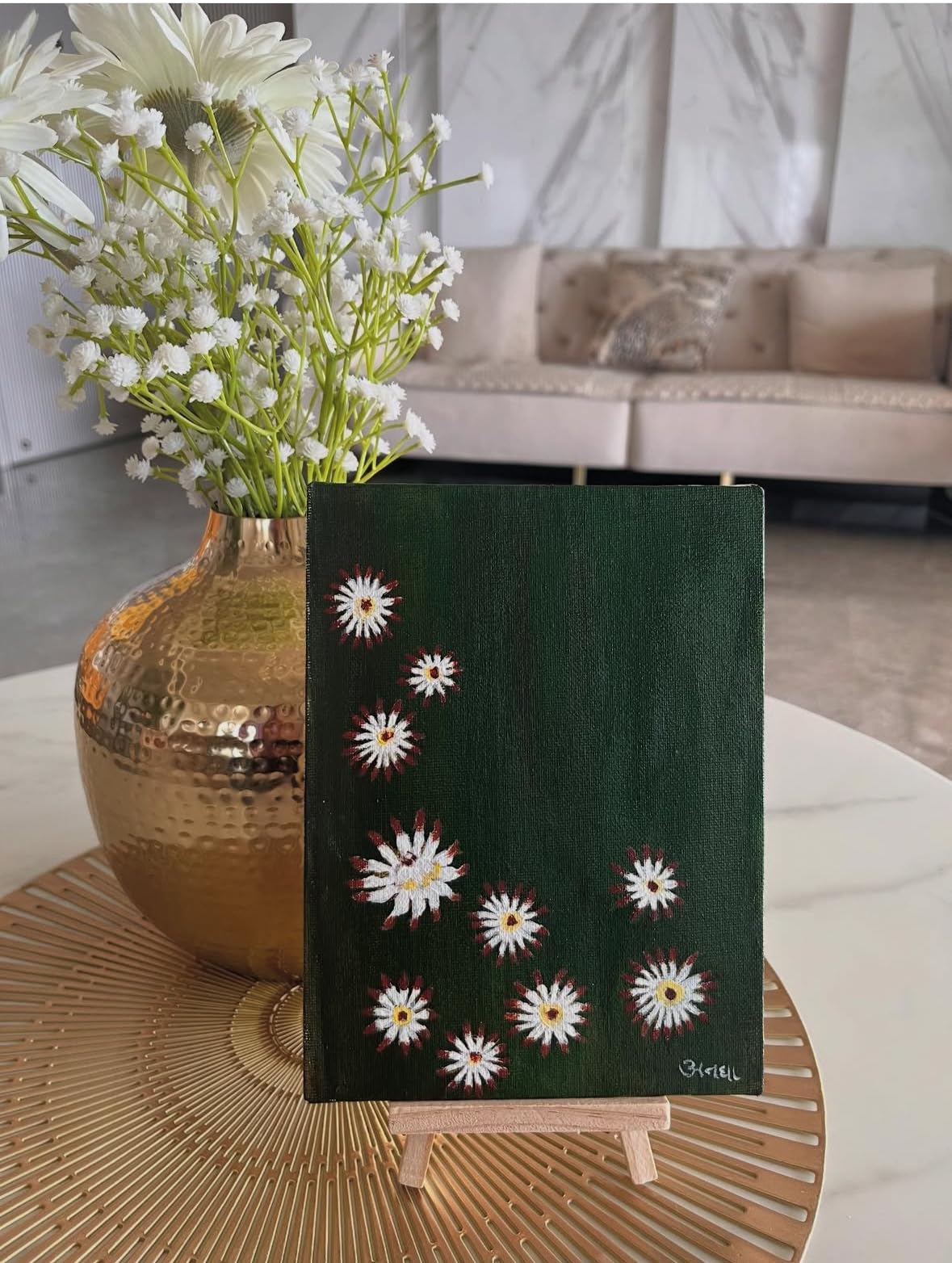 Mini canvas Art (Green)