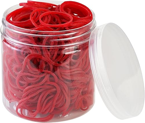 Miniatura 5 de ZZJMCH 600 bandas de goma pequeñas de 1 pulgada, bandas elásticas de goma de uso general, bandas elásticas resistentes para el hogar, oficina,