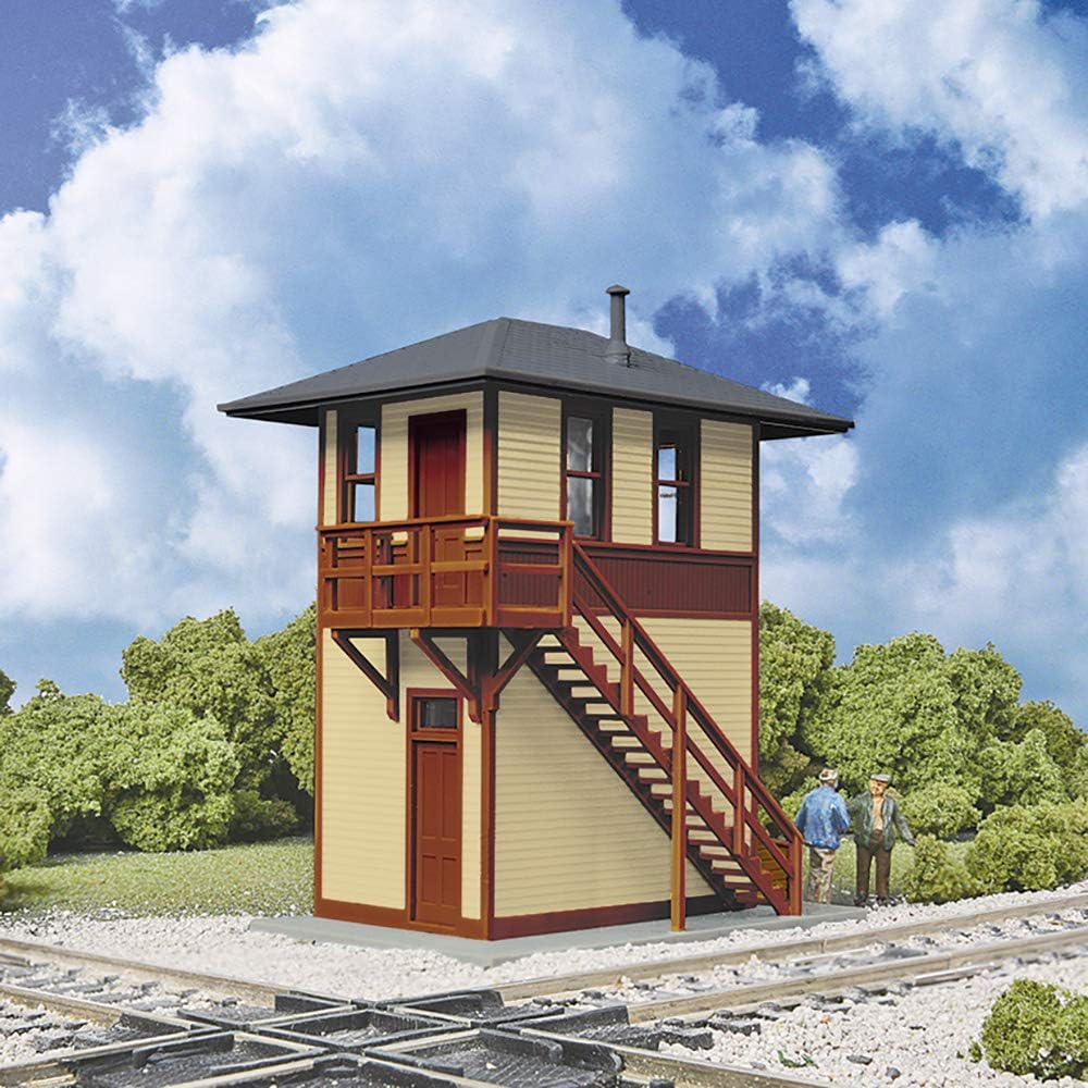 Walthers Trainline Trackside Signal Tower 931-810 HO Scale Model Railroad - Structure Assembled Model