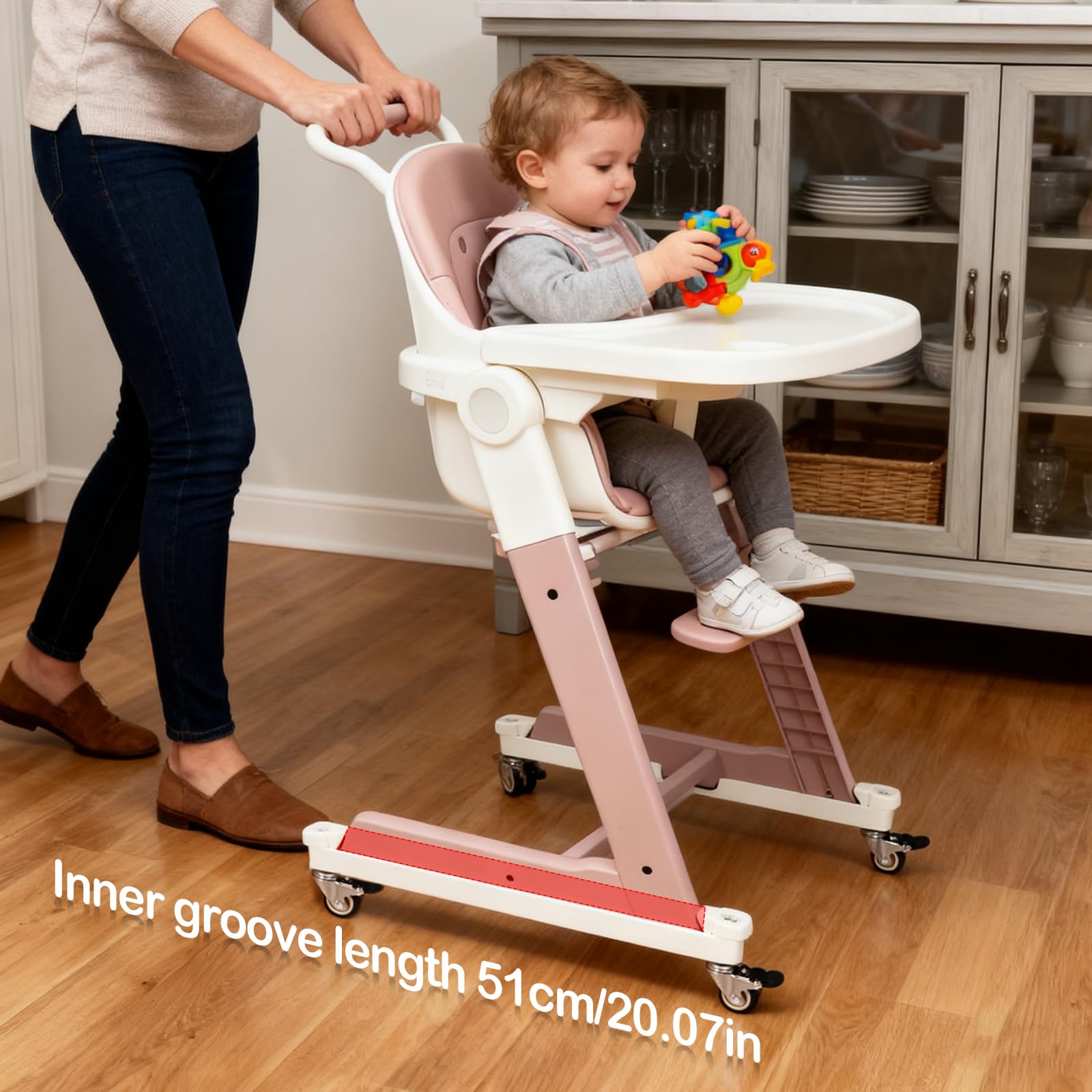 Ruote Compatibili Con Seggiolone, Rotelle Ruote Adatte Al Seggiolone Per Stokke Tripp Trapp Con Blocchi Di Sicurezza Rotelle Per Pavimenti Duri Lisce E Silenziose Per Ogni Pavimento