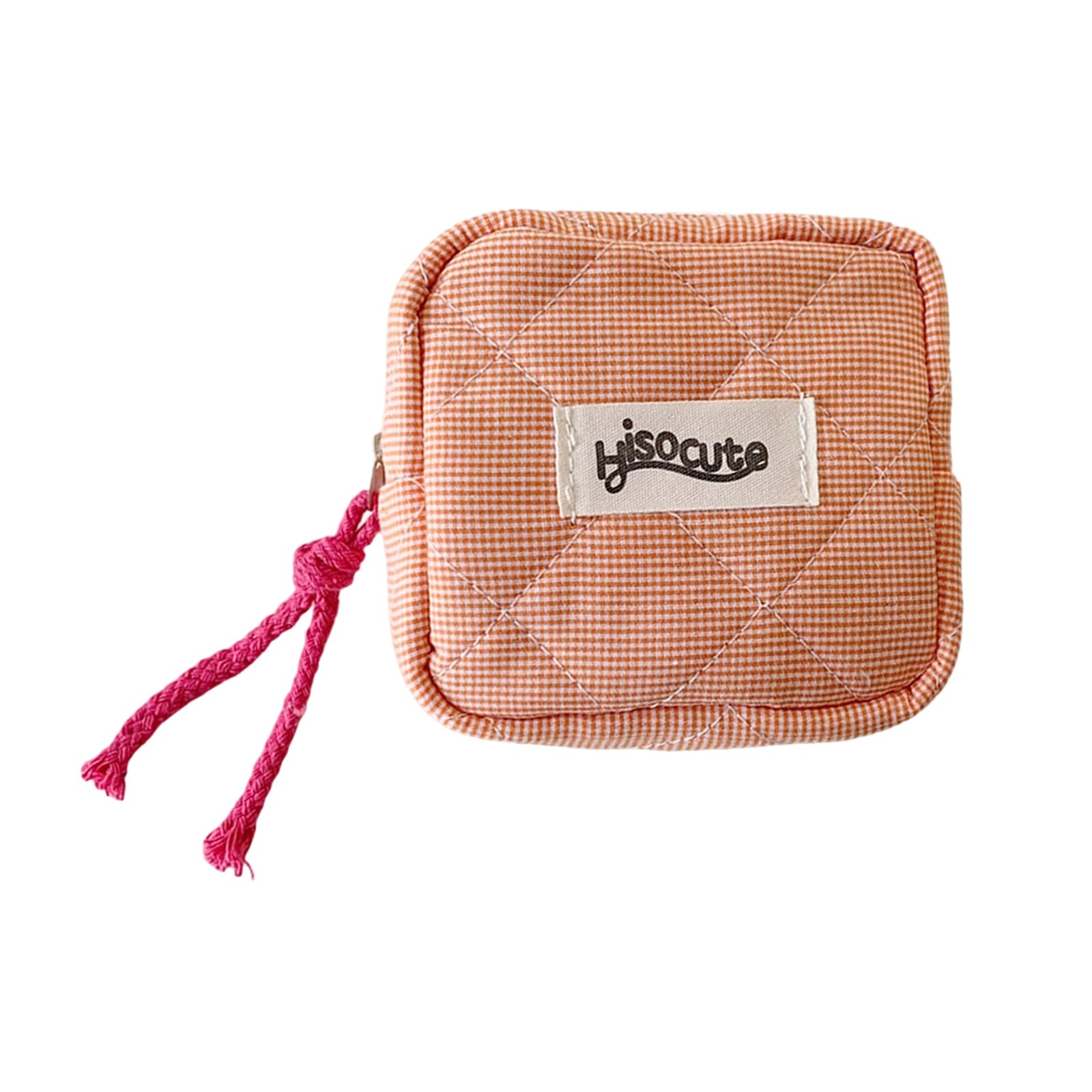 Maxtonser Preppy Zipper Cosmetic Pouches Purse,Travel Coin Pouches Change Purse Sanitary Napkin Storage Bag Makeup Bag for Purse