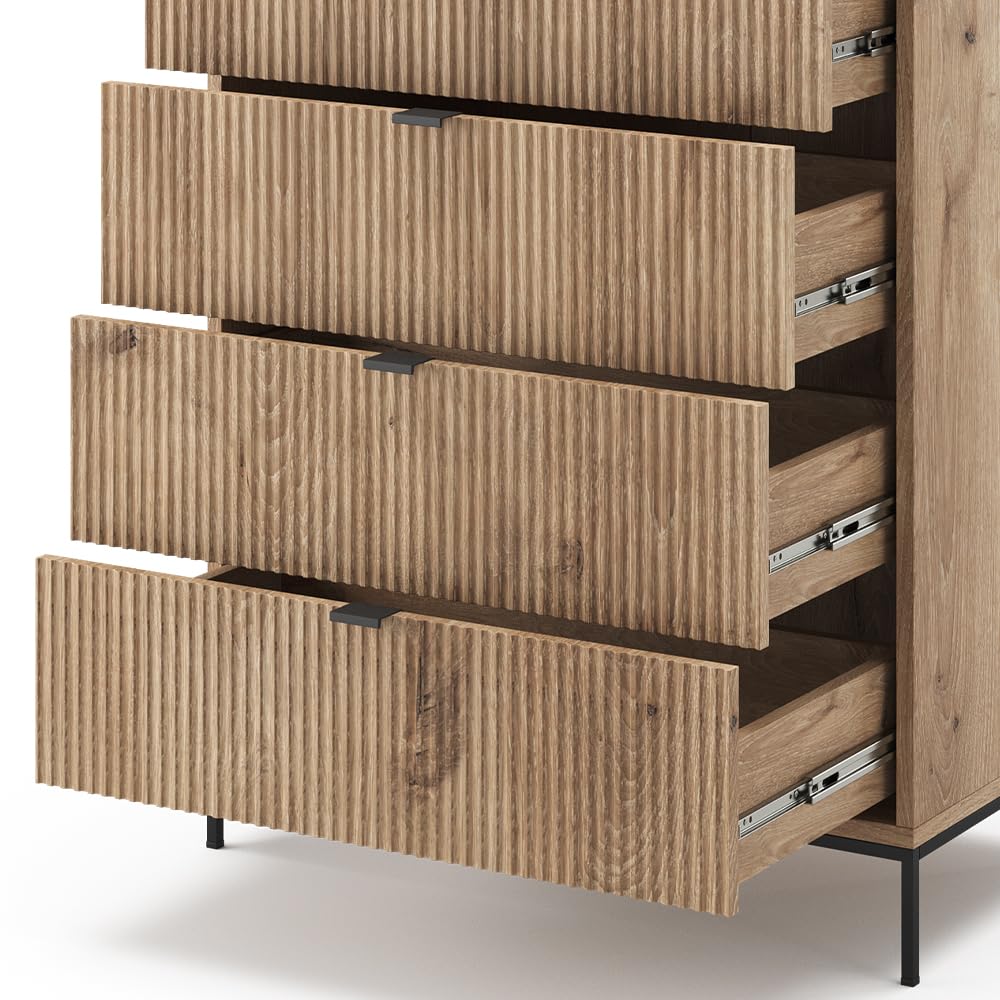 Vicco Cassettiera Eliza, Quercia vichinga, 76 x 120 cm