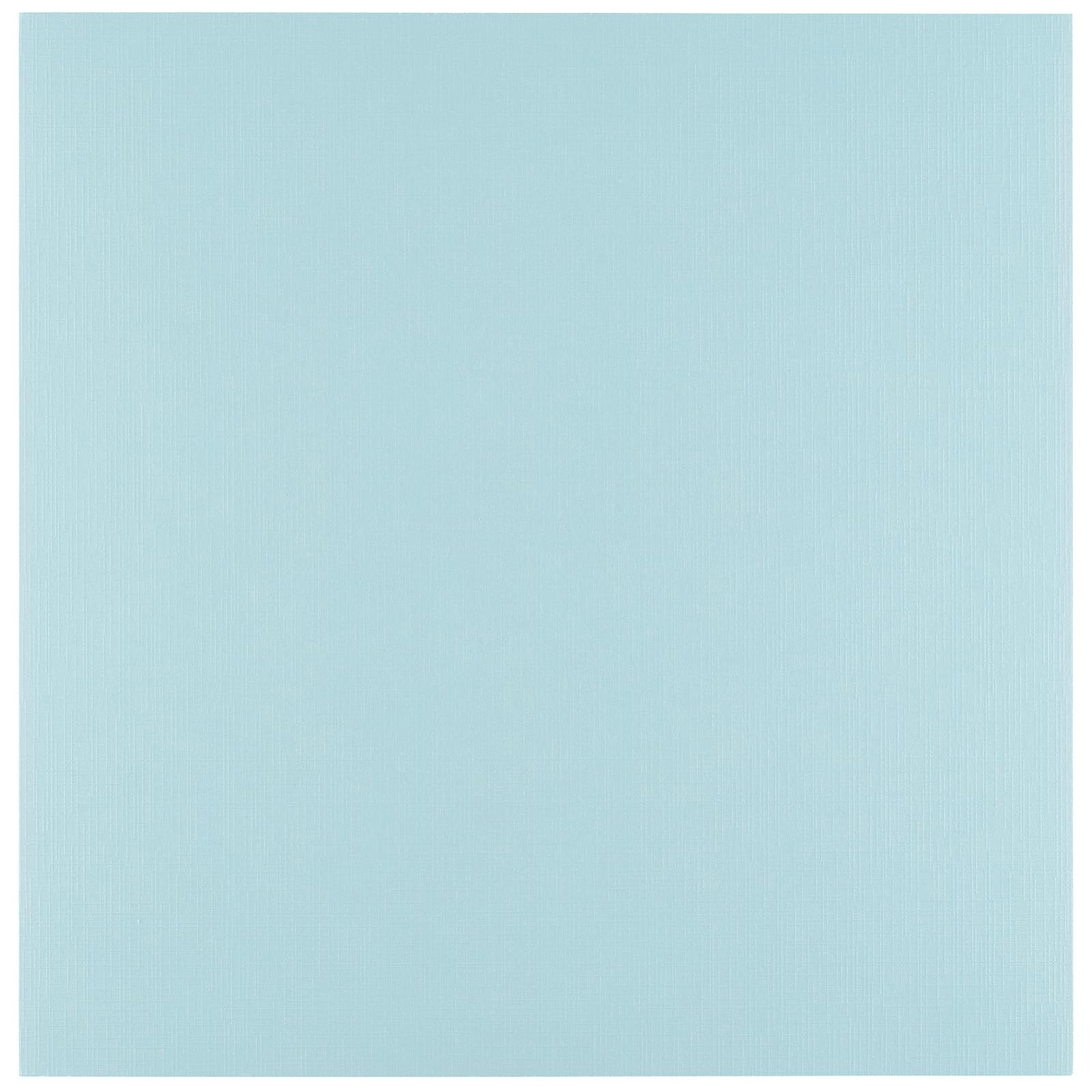 Vaessen Creative Linen Cardstock 12 x 12-25 pcs - Ocean (Blue) - 250 GSM Coloured Paper - Card Making Supplies for Scrapbooking and Crafting