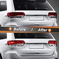 Vista 4 de NDRUSH Película tintada de vinilo para guardabarros traseros ahumados, superposición precortada, cubierta de luz trasera compatible con Jeep Grand