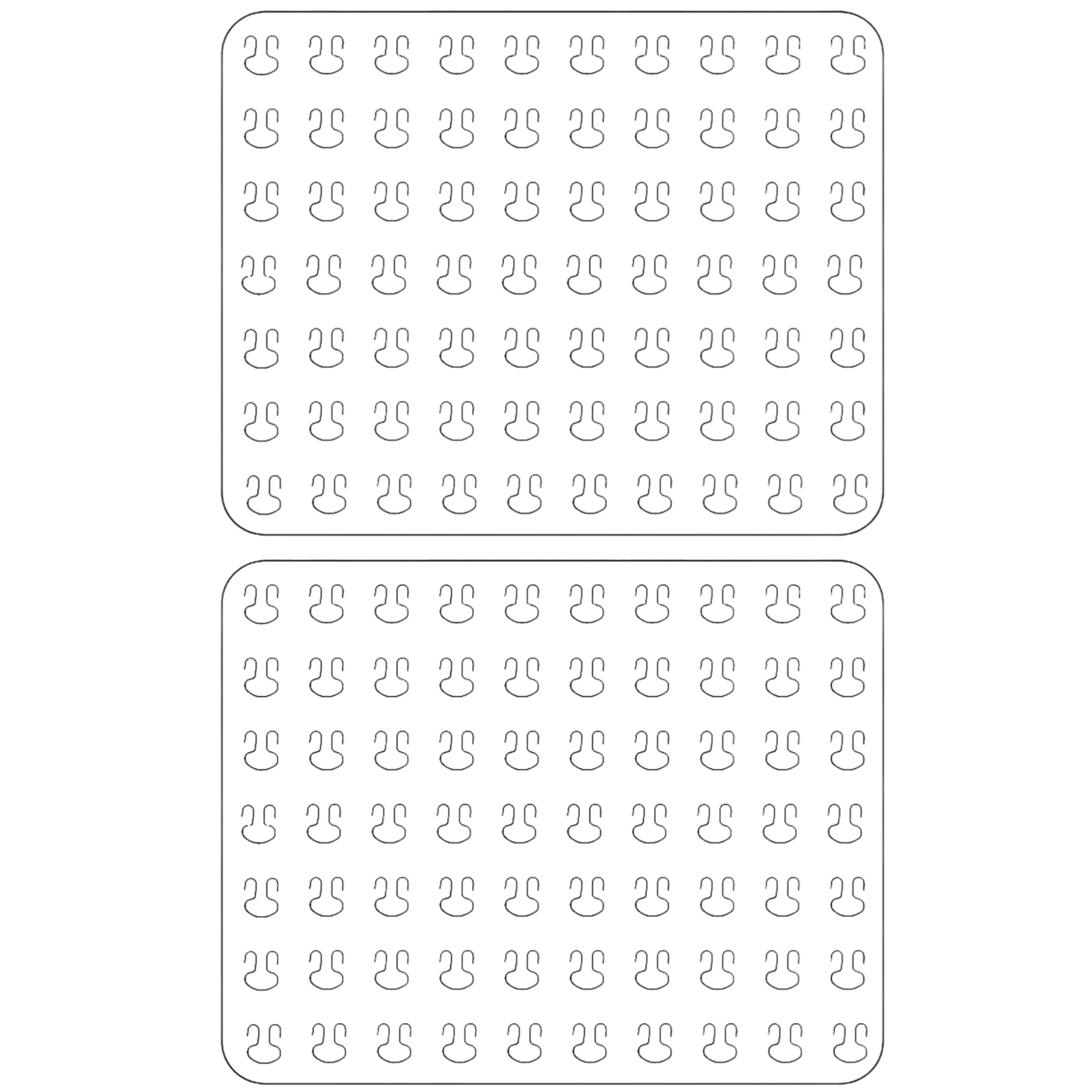 2Pack Inserts for Ita Bag Buttons, Pin Holder Display 58mm/2.25 inch Can Badge Board Decorate ITABAG Ita-Bags Clear Window Anime Fans for Wego S Size (10.5" x 7.7")
