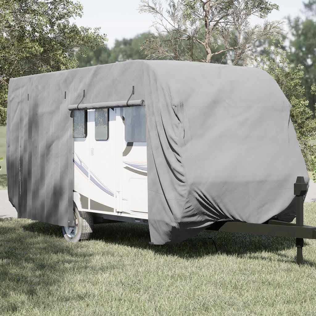 vidaXL Telo per Roulotte Grigio 460x250x220 cm in Tessuto Non Tessuto, Copertura per roulotte da Viaggio, Copertura per roulotte da Campeggio, Protezione per roulotte